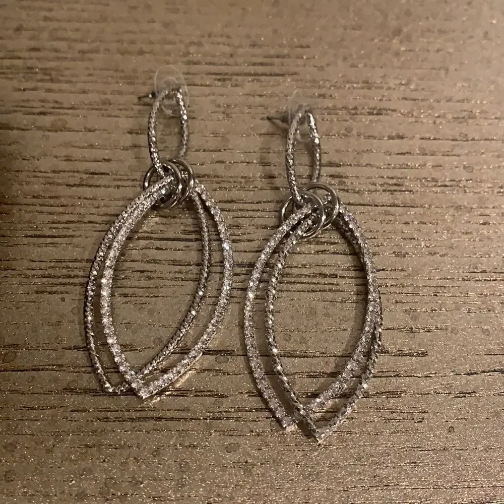 ❌Last deal ❌Silver double layer earring - Picture 7 of 7